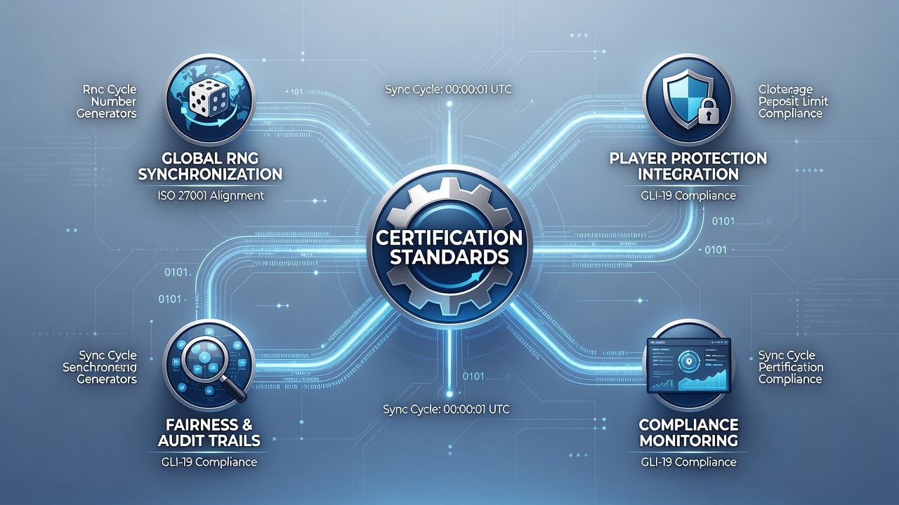 Technische Synchronisation von Zufallsgeneratoren und Schutztools in Slot-Netzwerken